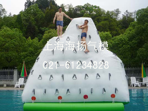 Inflatable water iceberg climbing gas mold toy PVC rockery competition large water park Shanghai factory direct sales