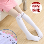 Trẻ em vớ bé gái vớ đáy mùa xuân và mùa thu mô hình mỏng bé gái quần lửng vớ dính ống giả 3-6-9-12 tuổi