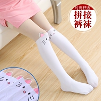 Trẻ em vớ bé gái vớ đáy mùa xuân và mùa thu mô hình mỏng bé gái quần lửng vớ dính ống giả 3-6-9-12 tuổi tất dài cho bé gái