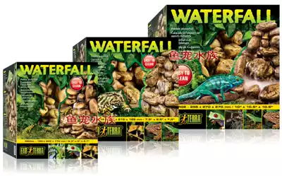 Xijin EXOTERRA resin simulation cobblestone real waterfall reptile water rockery flowing water medium number PT2912