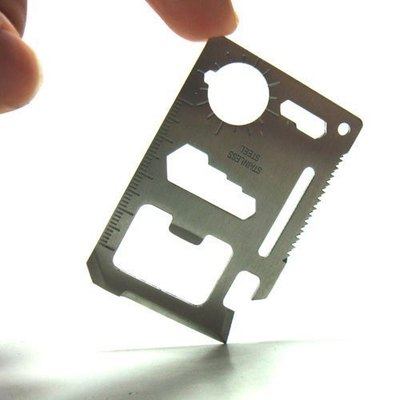 Multi-purpose universal knife card, saber card, tool card, life-saving card, outdoor mountaineering and camping travel supplies