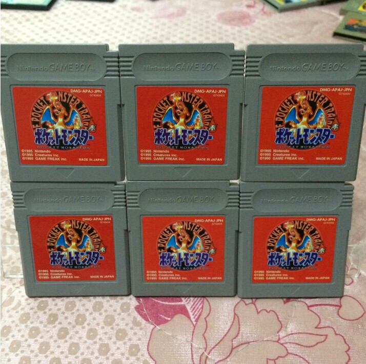 Nintendo GB GBC GBA handheld's applicable genuine game card with mouth bag demonic red (per disc)