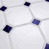 Американский сельский стиль Большой восьмиугольный пограничный пограничный пограничный керамический мозаичный плитка кухня туалетная плитка плитка настенная плитка фоновая стена