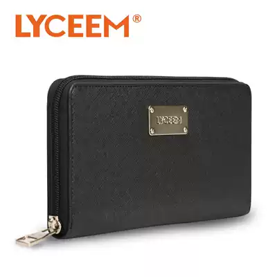 Blue orange travel passport bag Multi-function ID bag men's business long version clutch bag Air ticket change card storage bag