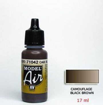 Spanish vallejo (AV lacquered) spray waterborne lacquer 71042 camouflage camouflage dark brown 17ML