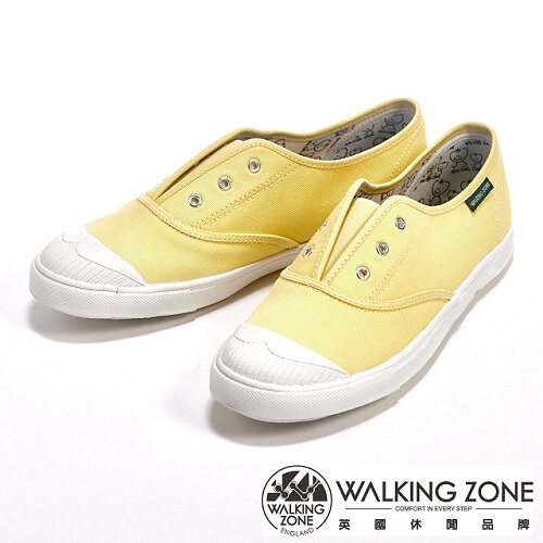 WALKING ZONE 懒人帆布休闲走路鞋女鞋-黄台湾官网直邮进口