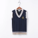 Mùa thu và mùa đông gió Nhật Bản đồng phục áo vest JK vương miện áo len thêu áo hoodie nữ cute Áo vest