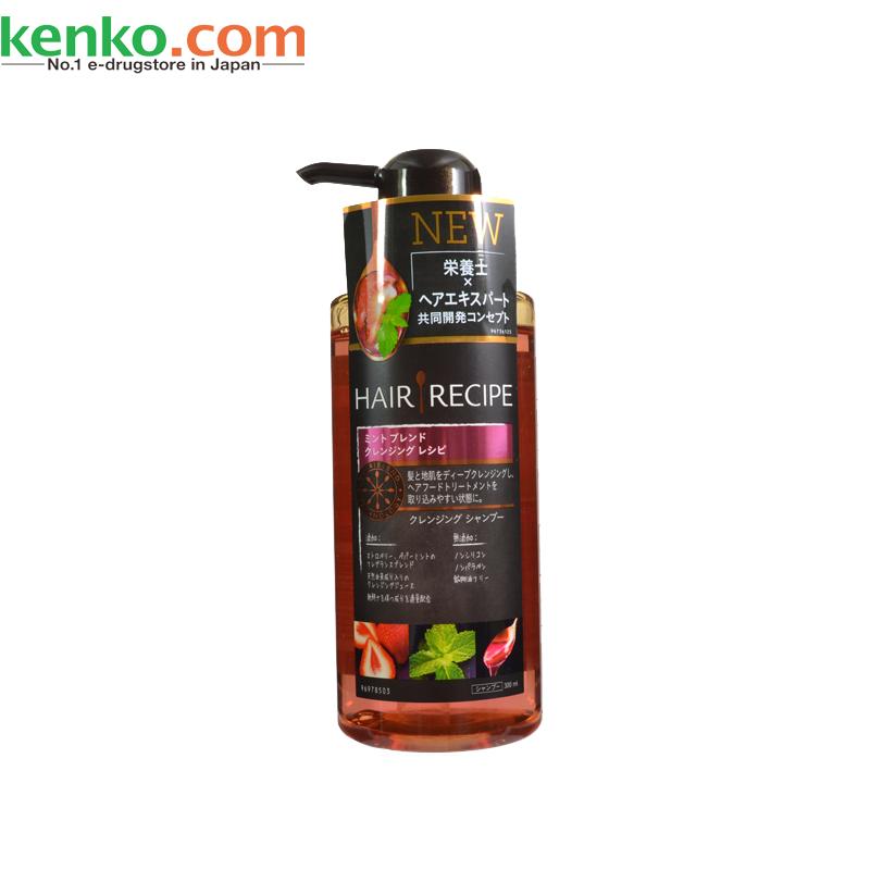 【日本直邮】HAIR RECIPE无硅薄荷深层清洁洗发水 300ml