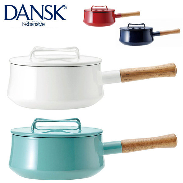 台湾官网直邮进口【Dansk】DK珂本珐琅单柄汤锅18CM(共四色)