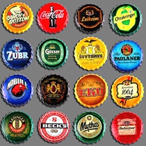 Retro Iron Art Wall Decoration Beer Cover Decoration Bar Web Cafe Wall Industrial Wind Iron Sheet Painting Creative Shop Pendant