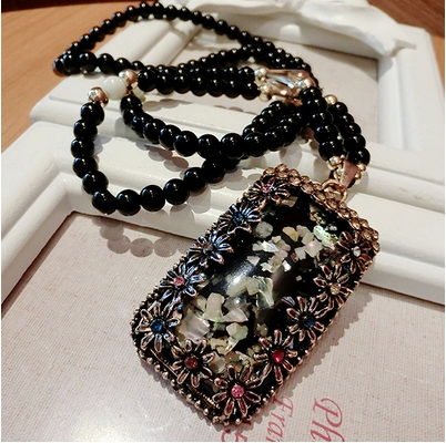 New South Korea Personality Sweater Chain Brief About 100 Hitch Fashion Colorful Bay Long Pendants Pendant Necklace Women Strings Beads Clothes Accessories-Taobao