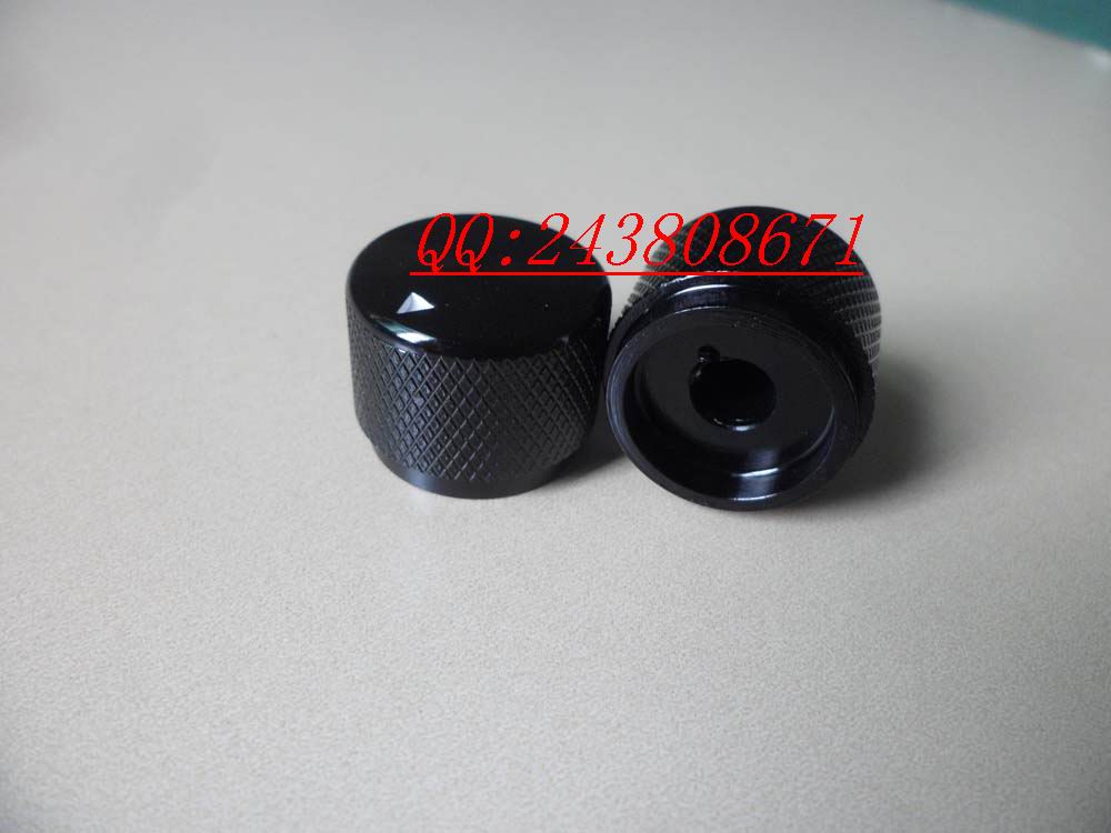 Power amplifier knob volume knob potentiometer knob knob knob 20X15 full aluminium black screw fastening type 6mm
