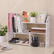 Creative computer desk bookshelf telescopic student desktop bookcase childrens simple storage rack small office storage rack