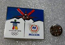 2010 Vancouver Winter Olympics Badge Sponsor MOLSON Badge