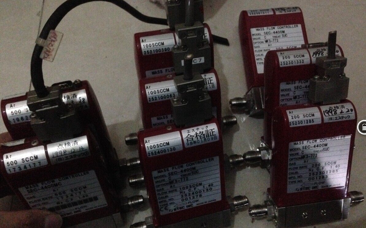 SEC-4400M Gas mass flowmeter AR SiH2Cl2 Clf3 500SCCM WF6 5SCCM