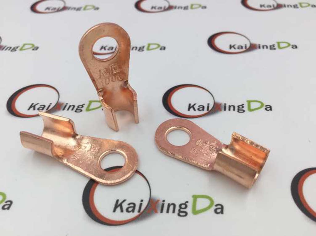 OT-100A open nose national standard 8mm screw hole copper nose copper cold press terminal copper open wire ear 1 piece