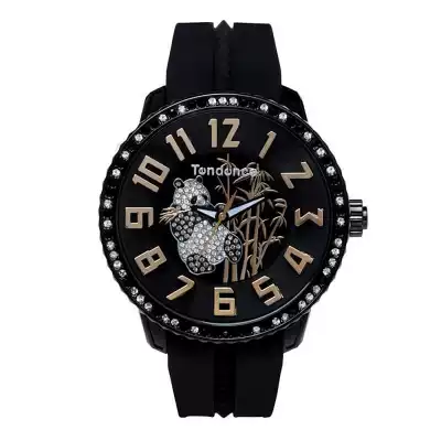 Tendence Watch-Panda Limited Edition-Black Rose Gold 50mm