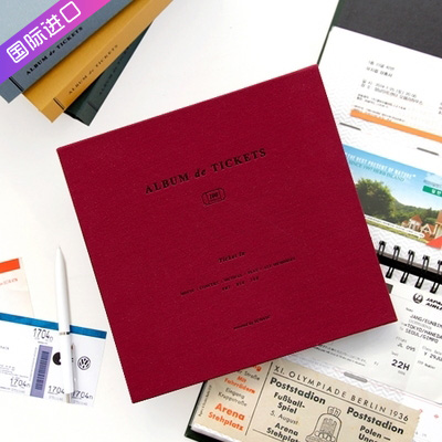 Korean photo album photo album this ticket passbook ticket record storage book ticket stub ticket collection this travel souvenir book