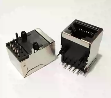 RJ45 socket RJ45 network interface 8-pin RJ45 No lamp no spring sheet Long body 21mm