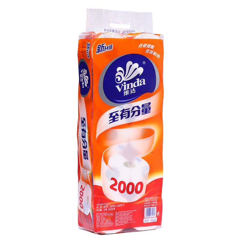【天猫超市】维达至有份量系列卫生纸3层200g10卷138mm*104mm卷纸