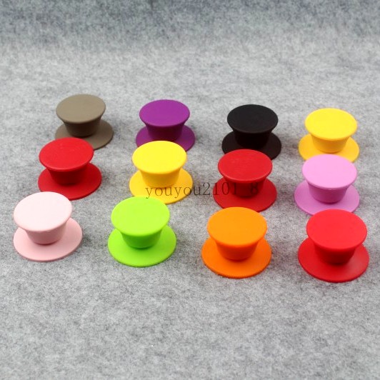 Color silicone anti-scalding pot cover top bead pot cover handle copper nut pot cover knob cover bead