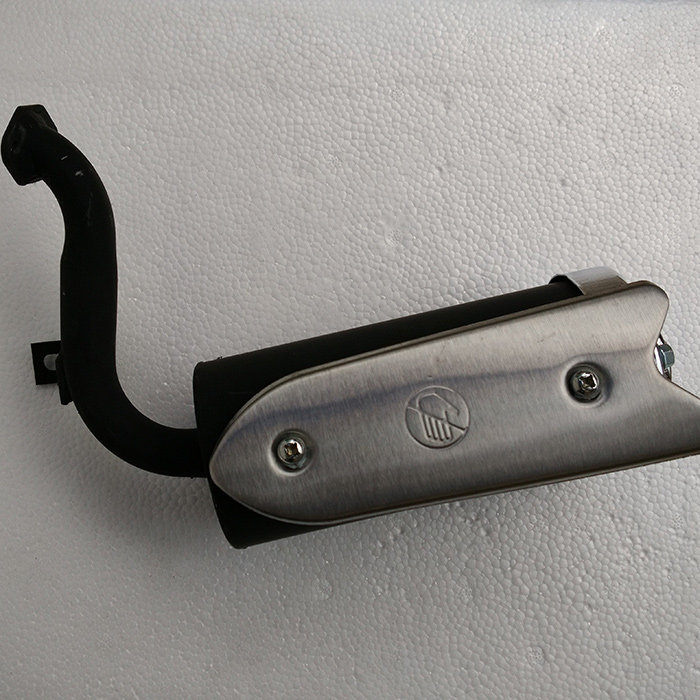 Gasoline scooter two-punch mini locomotive modified outer discharge silencer exhaust tube tube