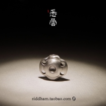 Xitan ~ Tibetan Retro 925 Sterling Silver Five Eyes Six Tong Bei Back Cloud Wenwen Play Hand String 108 Buddha Beads DIY High-end Accessories