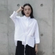 SIMPLE BLACK Dark Wind Dây đeo Thiết kế Áo sơ mi tay dài giản dị sơ mi uniqlo Áo sơ mi