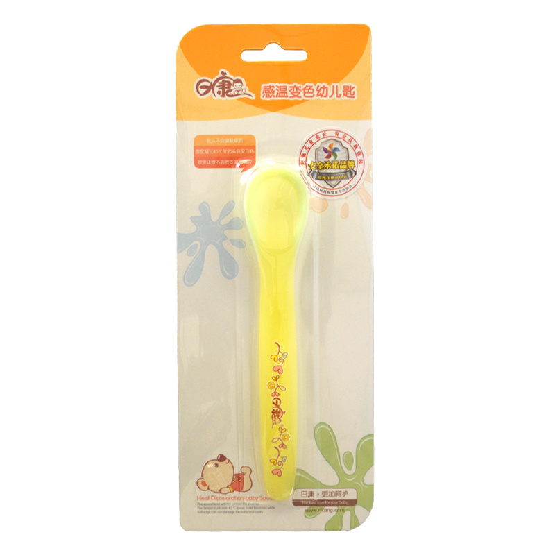 【满额包邮】日康 RK-3718 婴儿感温 变色勺儿童餐具婴儿勺宝宝匙