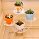 Châu Âu nhiều lớp sắt rèn hoa đứng sàn chậu giá trong nhà phòng khách ban công kệ cây mọng nước - Kệ tủ giày giá rẻ Kệ