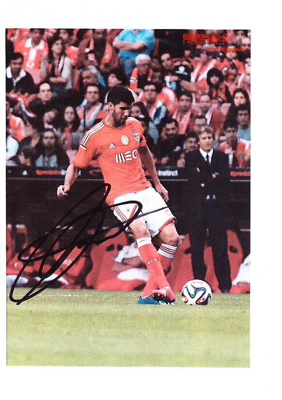 Lisandro-Lopez Benfica 2014-15 season printed signature official photo 8 inch