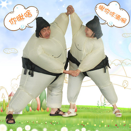 愚人节搞笑充气相扑服装亲子游戏活动派对衣服