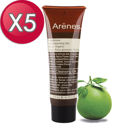 【Arenes】青柚草本潔面露5入組(洗卸合一) - 120ml