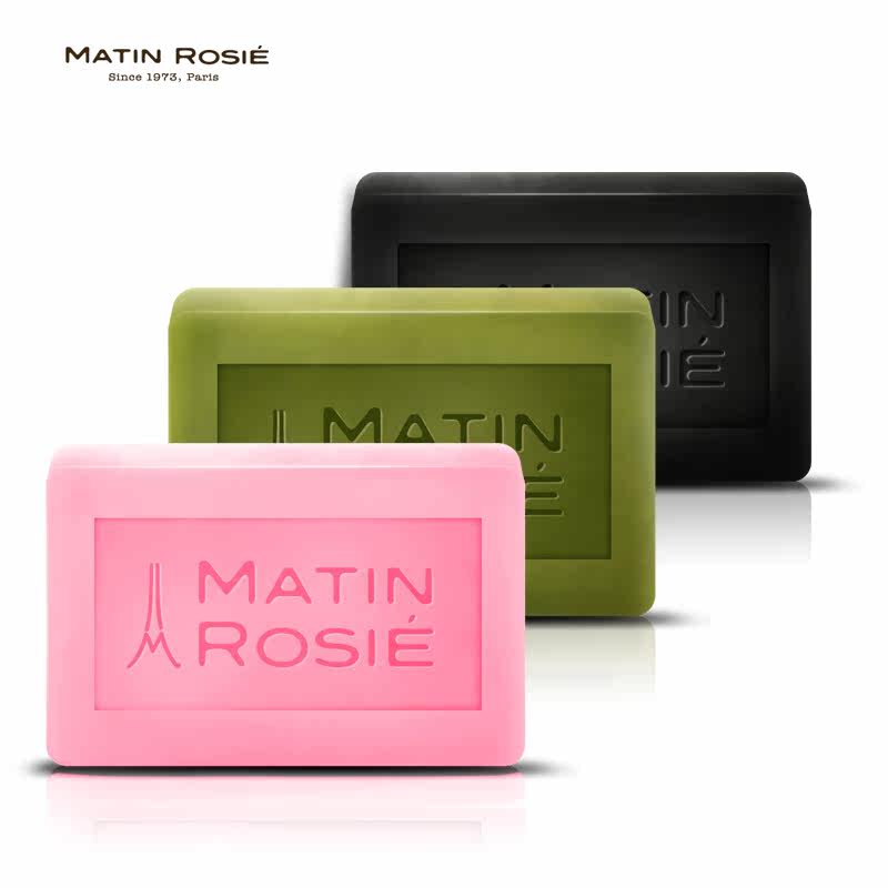 法国绿茶手工皂 竹炭洁面香皂 玫瑰皂亮肤去黑头