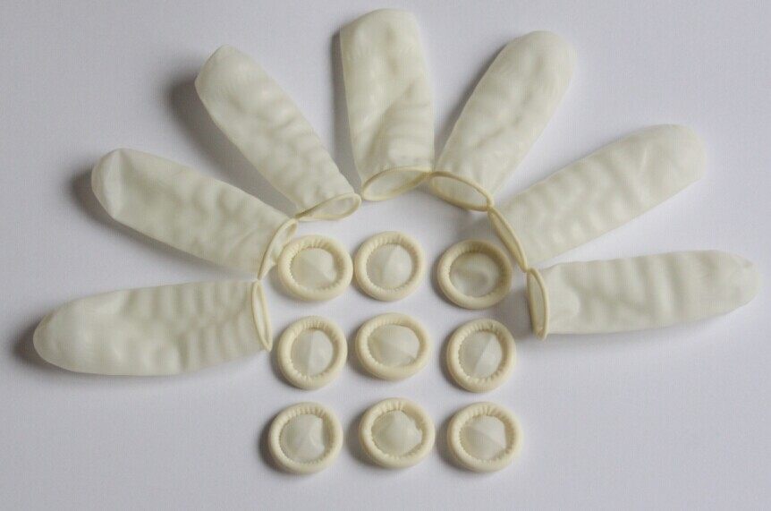 Direct selling disposable latex finger cots rubber finger cots protective gloves labor insurance industrial finger cots curling finger cots 500G