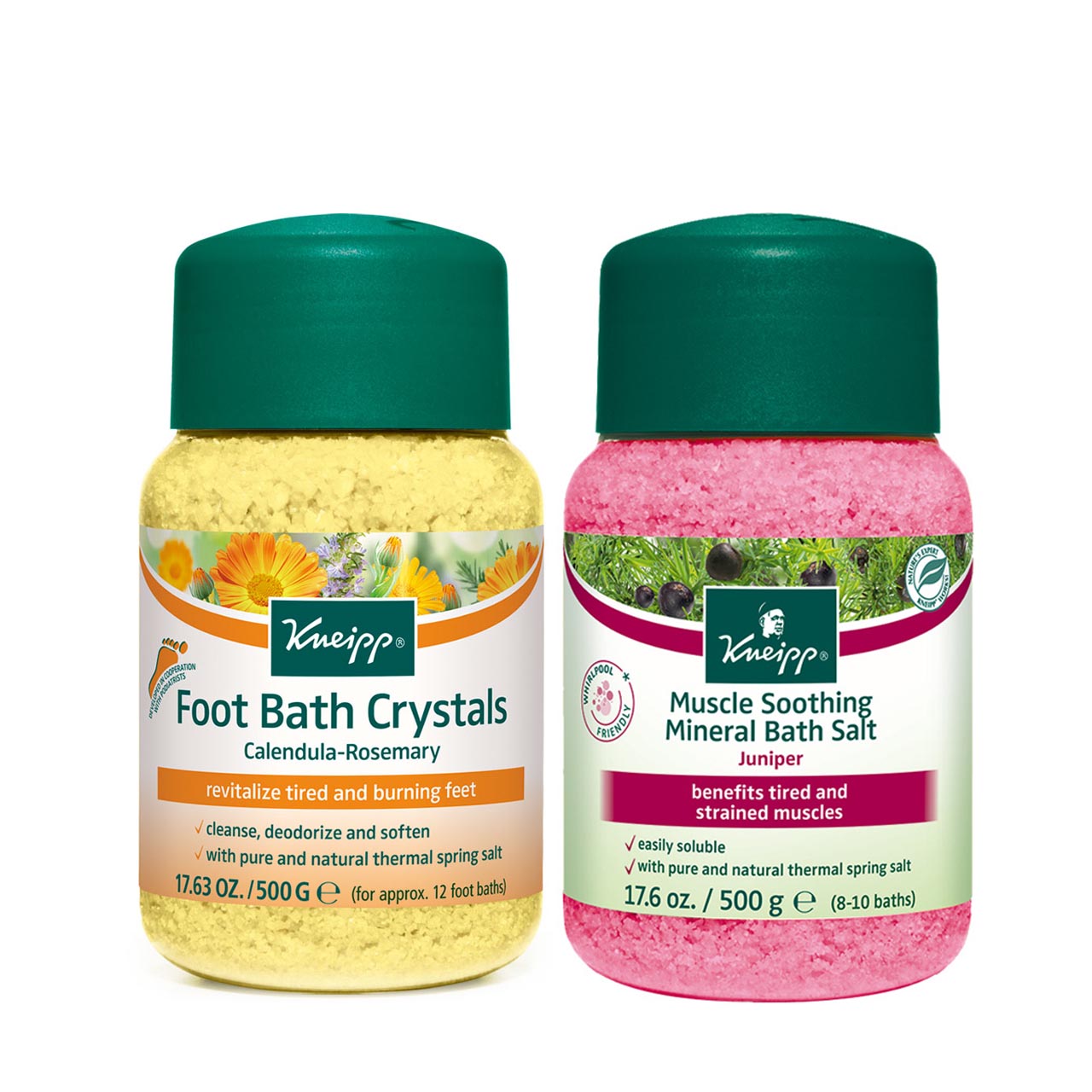 KNEIPP 克奈圃泡澡浴盐(杜松+金盏花迷迭香)500g*2瓶德国进口正品