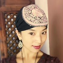 Yang Liping same ethnic style old embroidered handmade hat head towel cap cap embroidered embroidery headgear hat