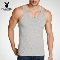 Playboy của Nam Giới Vest Cotton Slim Thanh Niên Tập Thể Dục Hurdle Thể Thao Thắt Chặt Mùa Hè Hơi Thở Tự Do áo khoác vest nam mỏng