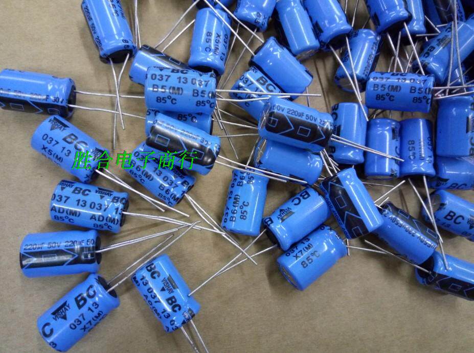 BC capacitor 50V220UF original new Philips BC electrolysis 220UF 50V fever electrolysis 037 13