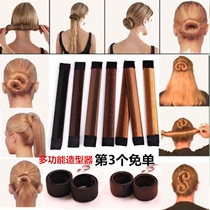 Long strip hair stick ball head flower bract head Korean hair curling artifact hair artifact 4 cackles