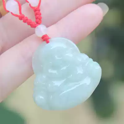 A goods jade jade Guanyin jade necklace men and women pendant Guanyin pendant Maitreya Buddha statue  