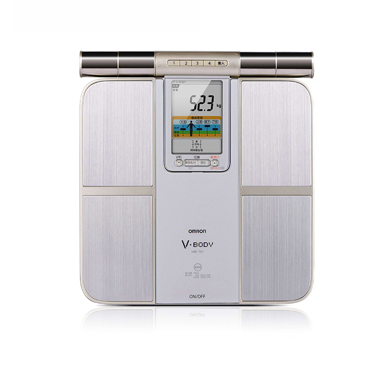 欧姆龙脂肪测量仪HBF-701 体重秤 健康电子称 体脂仪测脂肪率包邮