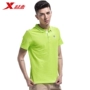Bước đặc biệt áo thun ngắn tay nam mùa hè nam thoáng khí thấm hút ẩm ve áo cotton áo sơ mi thể thao hàng đầu - Áo polo thể thao áo polo 
