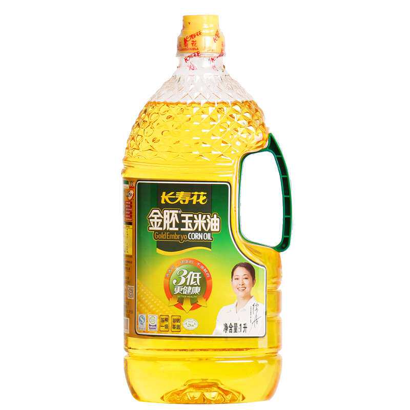 【苏宁易购】长寿花 金胚玉米油 1L 非转基因食用油