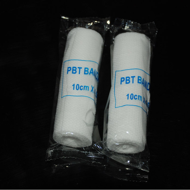 PBT弹性绷带10x450cm 医疗用伤口包扎绑带 骨折固定急救绷带脱脂弹力纱布