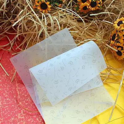 2016 handmade paper wrapping paper oil paper translucent wax retro style packaging box lining paper