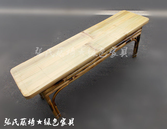 Zhang's rattan chair bamboo furniture bamboo bench bench bamboo bench bamboo bench long bench Sichuan bamboo bench