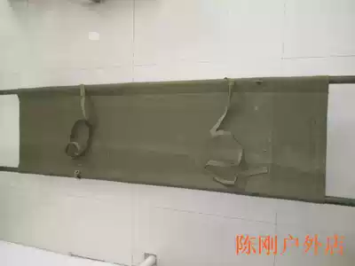 Retired inventory collection stretcher outdoor folding bed Seventies wooden short-distance stretcher film props