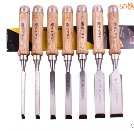Dowite Professional Class Wood Chisel 60 Chrome Alloy Steel Woodwork Chisel Wood Handle Chisel Flat Shovel Eye Chisel