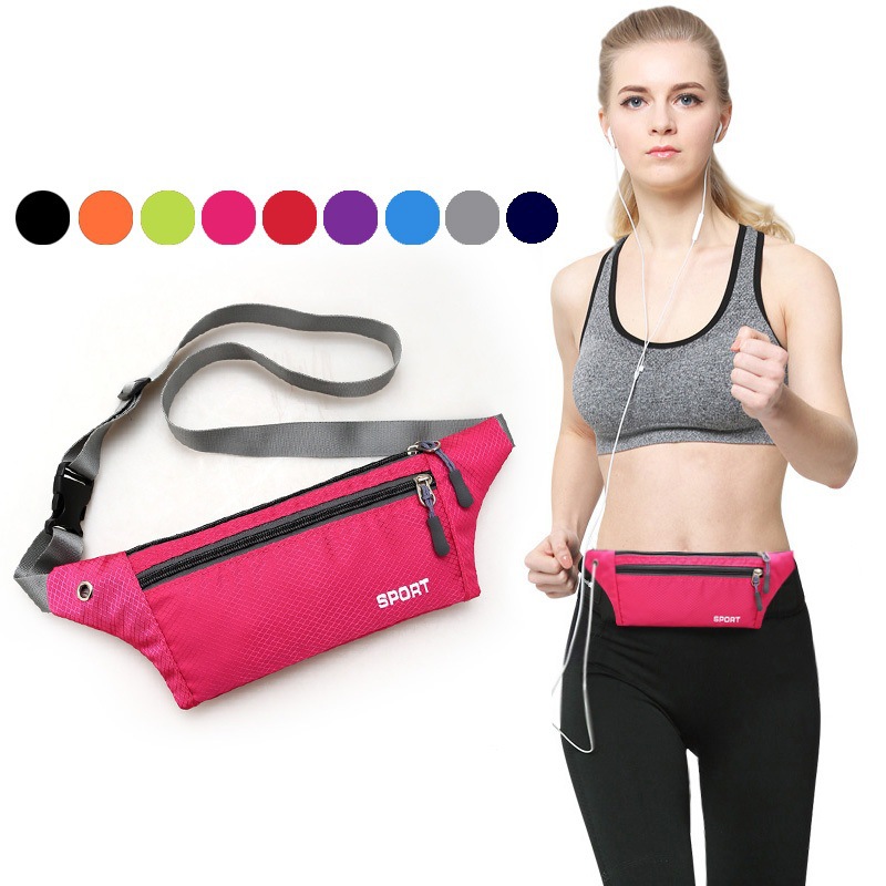 New men's and women's sports Oxford running bag music mobile phone bag Close-fitting anti-theft invisible fanny pack special offer